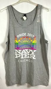 Pride Fest 2017 / Chicago Navy Pier Sleeveless Tank Top Tultex LGBT / Size XL